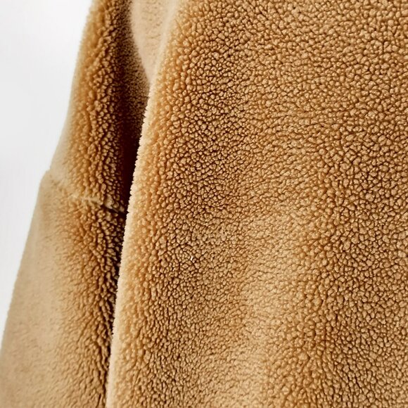 CAPULET Anthro Favorite Teddy Pullover Sweater Fuzzy Sherpa Sweatshirt Top Sz S - Picture 9 of 14